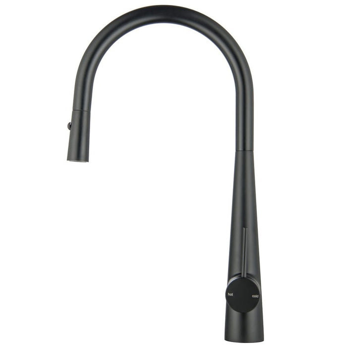 Mica Matte Black Pull-Out Cone Sink Mixer