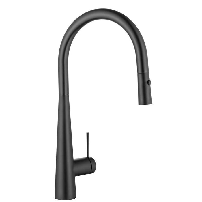 Mica Matte Black Pull-Out Cone Sink Mixer