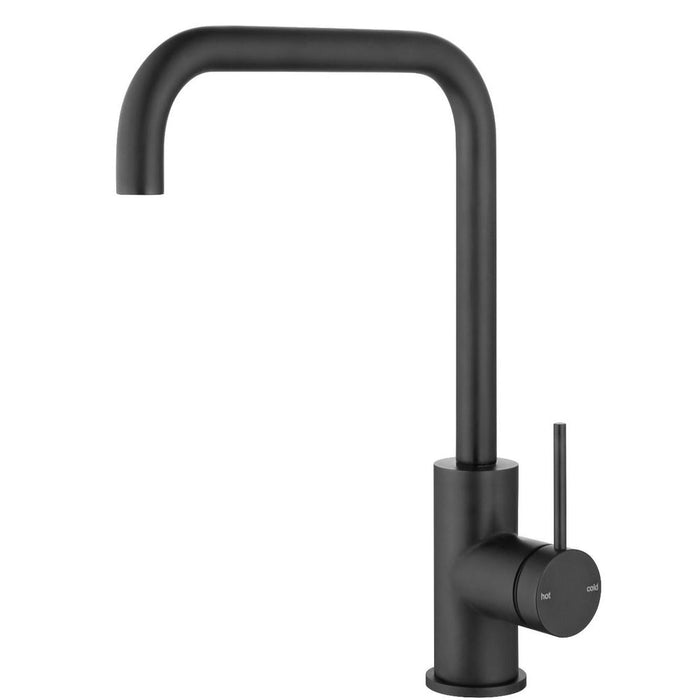 Mica Matte Black Soft-Square Sink Mixer