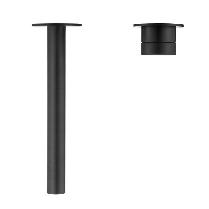 Mica Matte Black Wall-Spout Combo - Straight Spout - 2P - Trim Kit Only