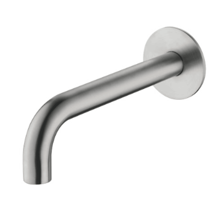 Mica Brushed Nickel Bath/Basin Spouts - 220mm