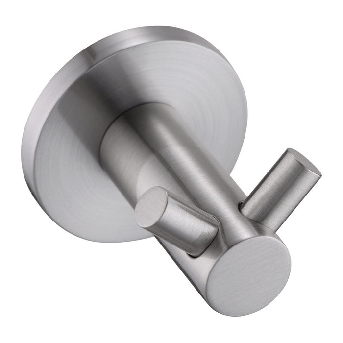 Mica Brushed Nickel Double Robe Hook