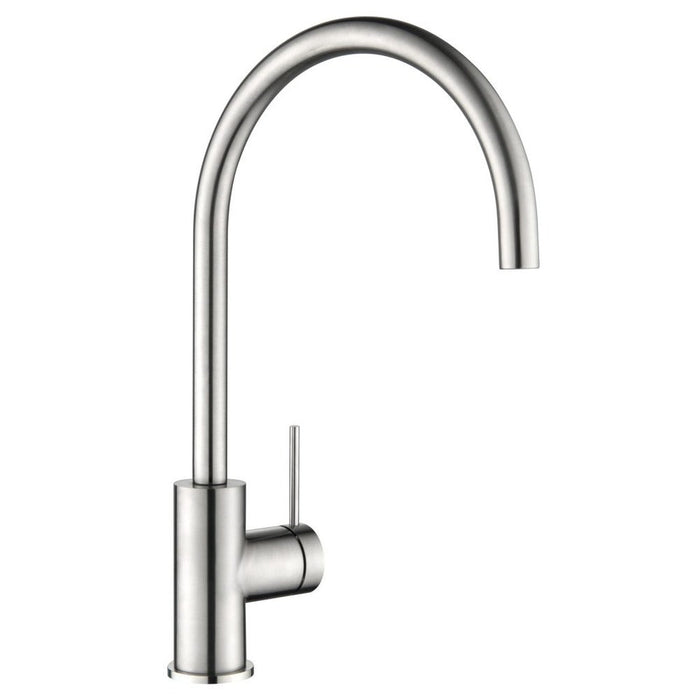 Mica Brushed Nickel Gooseneck Sink Mixer