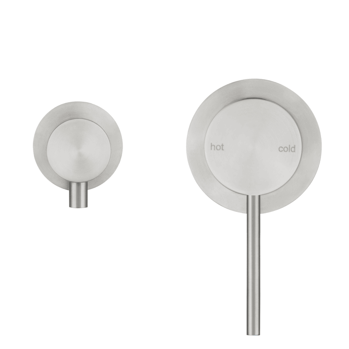 Mica Brushed Nickel Shower Mixer Diverter - Sideways - Trim Kit Only