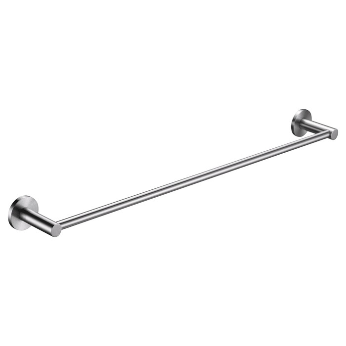 Mica Brushed Nickel Single Towel Rail - 600mm