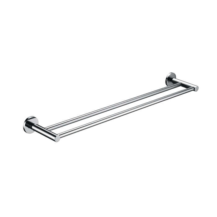 Mica Chrome Double Towel Rail - 800mm