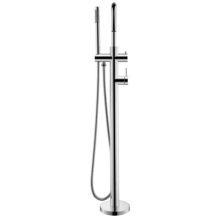 Mica Chrome Freestanding Bath Mixer with Hand Shower