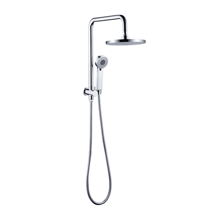 Mica Chrome Half-Rail Shower