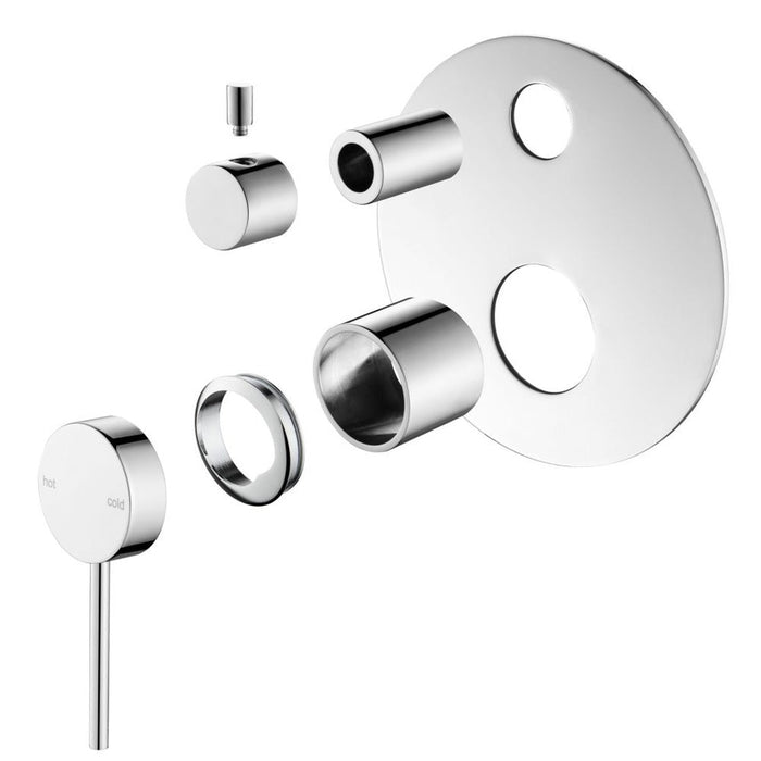 Mica Chrome Shower Mixer Diverter - 1P - Trim Kit Only