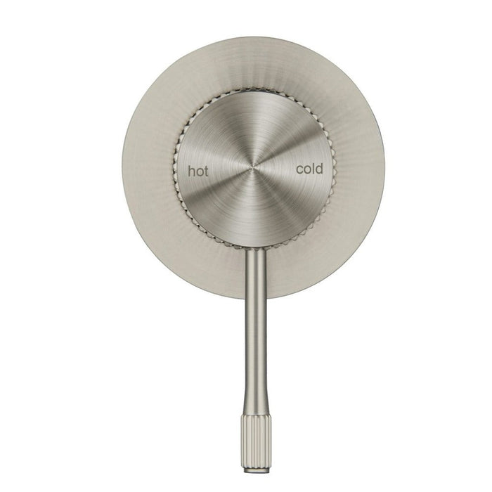 Mica Fluted Brushed Nickel Shower Mixer