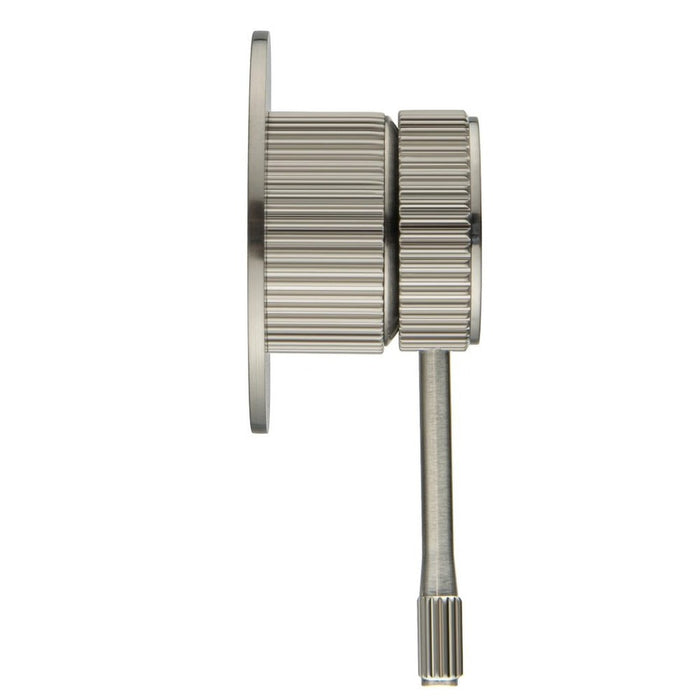 Mica Fluted Brushed Nickel Shower Mixer