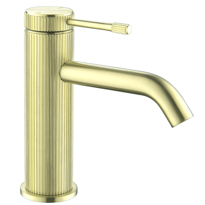 Mica Fluted French Gold Basin Mixer