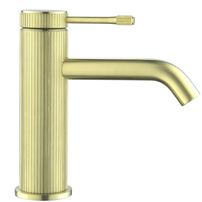 Mica Fluted French Gold Basin Mixer