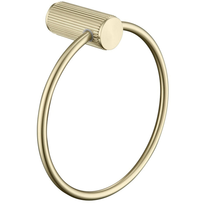 Mica Fluted French Gold Towel Ring