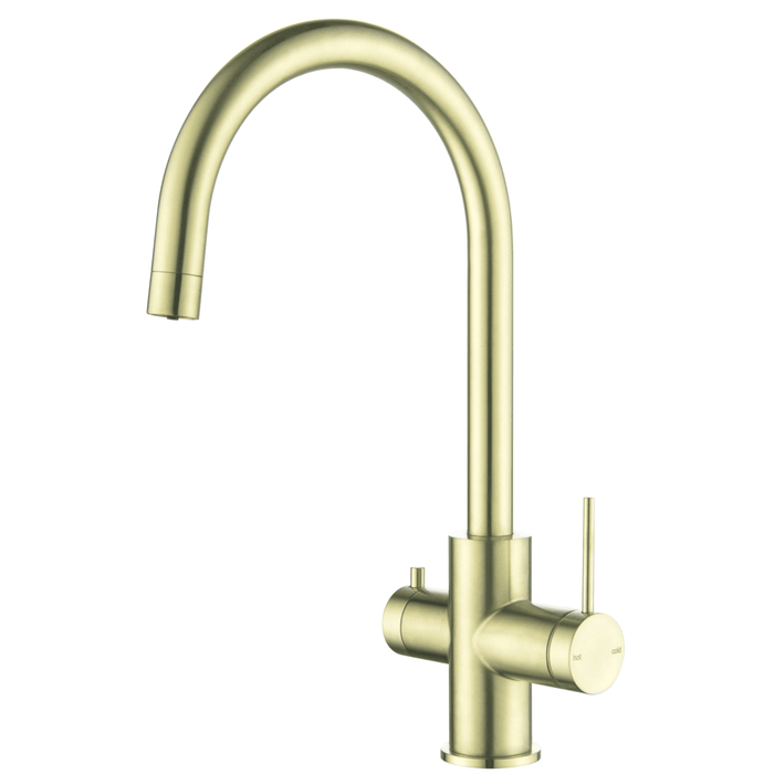 Mica French Gold 3-Way Filter Sink Mixer