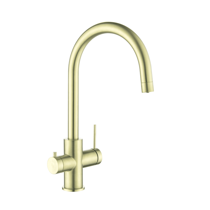 Mica French Gold 3-Way Filter Sink Mixer