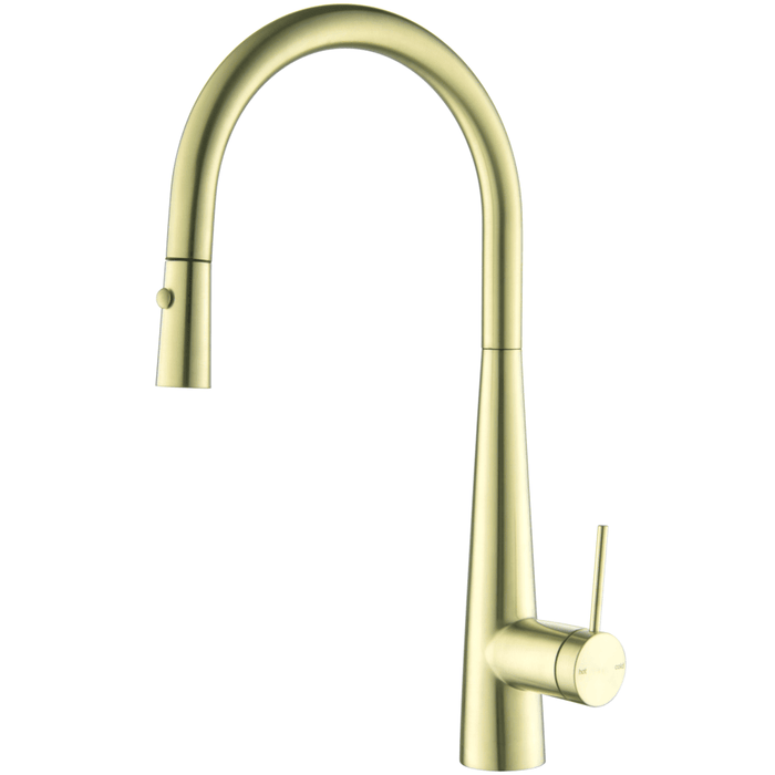 Mica French Gold Pull-Out Cone Sink Mixer