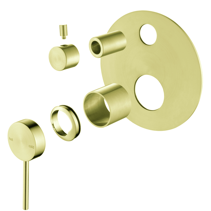 Mica French Gold Shower Mixer Diverter - 1P - Trim Kit Only