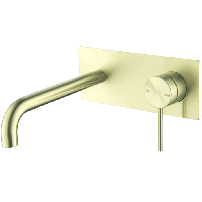 Mica French Gold Wall-Spout Combo - Curved Spout - 1P - Trim Kit Only