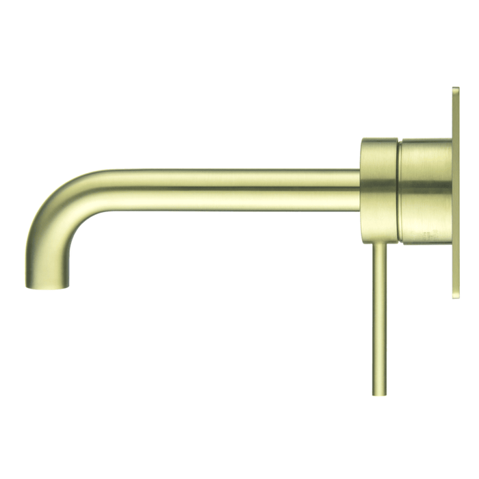 Mica French Gold Wall-Spout Combo - Curved Spout - 1P - Trim Kit Only