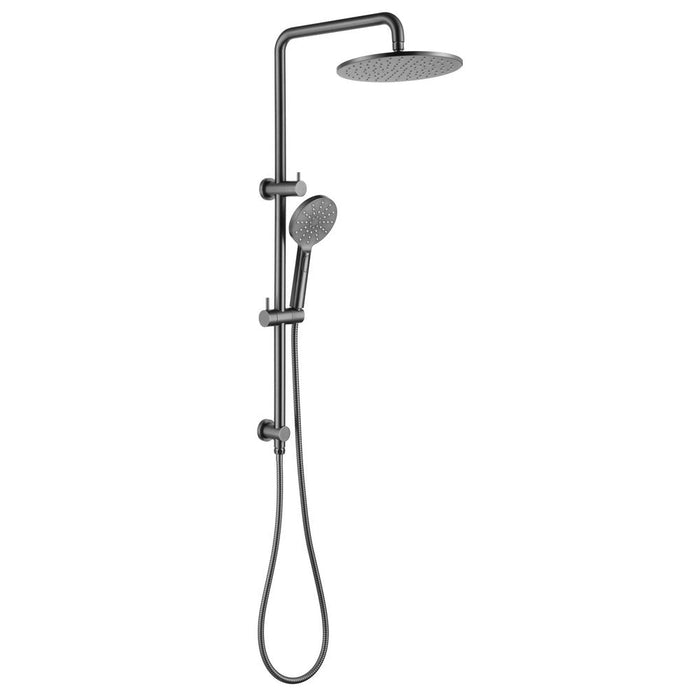 Mica Gun Metal Dual Shower Rail