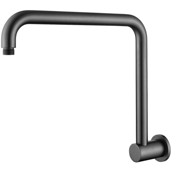 Mica Gun Metal Gooseneck Shower Arm