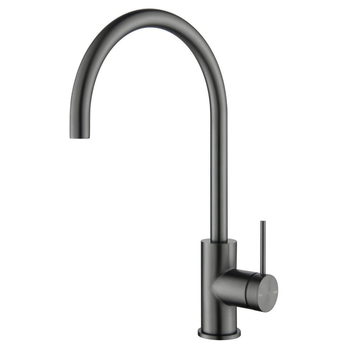 Mica Gun Metal Gooseneck Sink Mixer