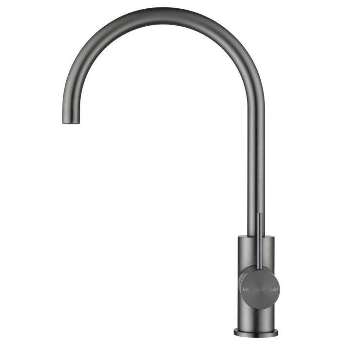 Mica Gun Metal Gooseneck Sink Mixer