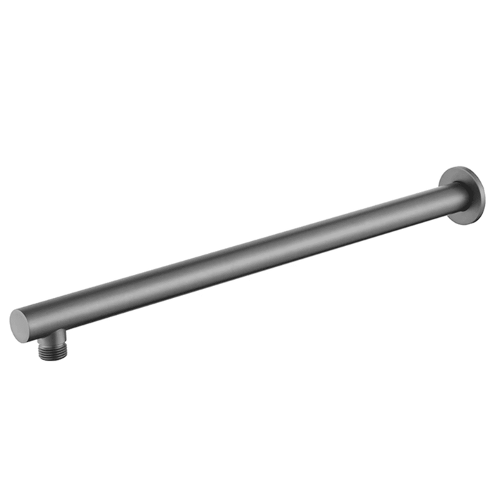 Mica Gun Metal Wall Shower Arm - 450mm - Straight