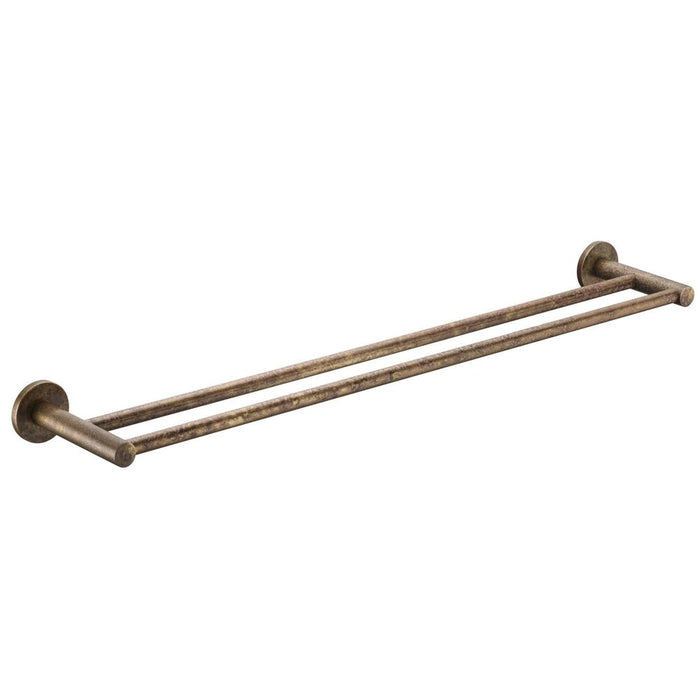 Mica LVB Living Brass Double Towel Rail - 800mm