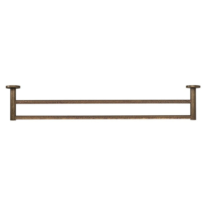 Mica LVB Living Brass Double Towel Rail - 800mm