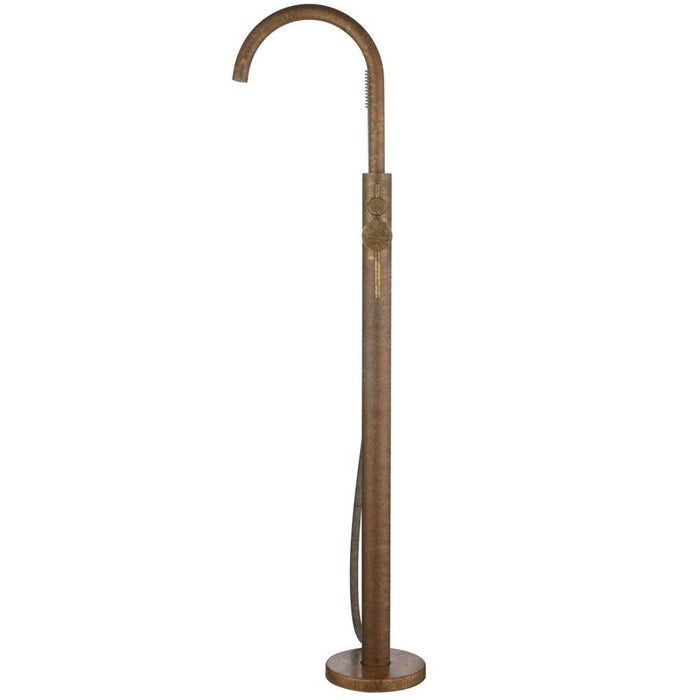 Mica LVB Living Brass Freestanding Bath Mixer with Hand Shower