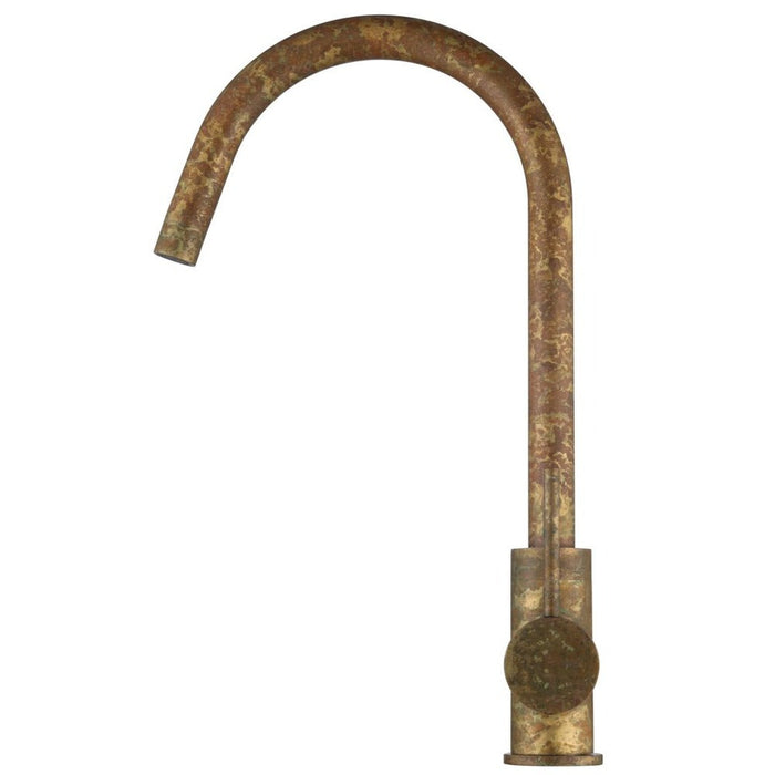 Mica LVB Living Brass Gooseneck Sink Mixer