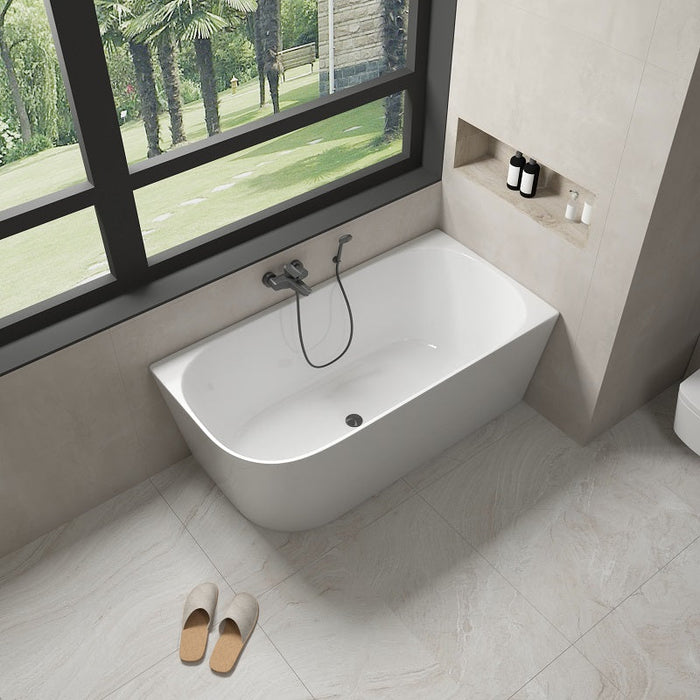 Dimitri 1400 Right Corner Fit Freestanding Bath Tub - Acqua Bathrooms