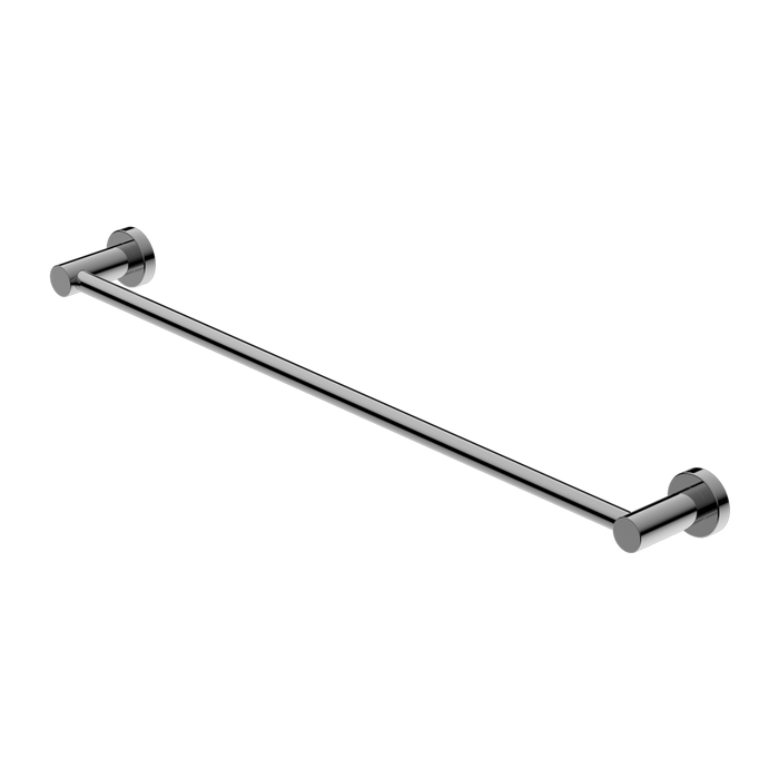 Nero | Mecca 800 mm Chrome Single Towel Rail