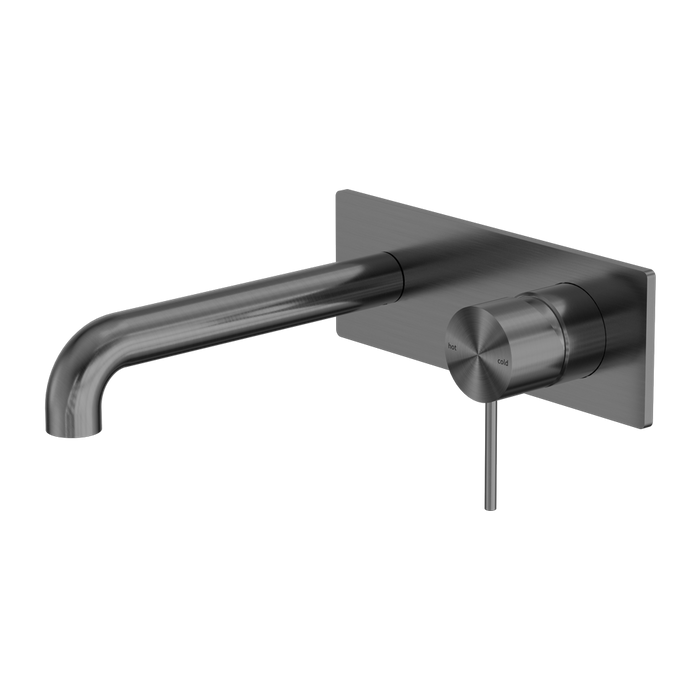 Nero | Mecca Gun Metal Grey Wall Basin Mixer