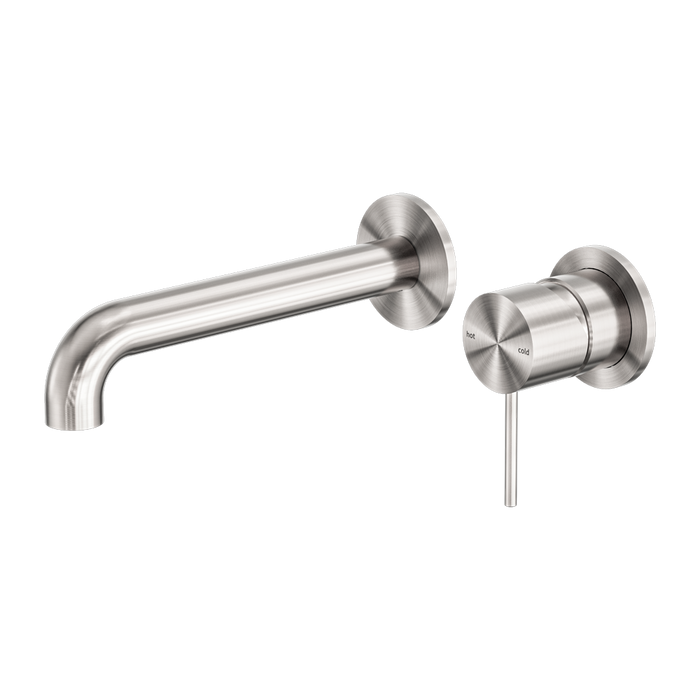 Nero | Mecca Brushed Nickel Separate Wall Basin Mixer