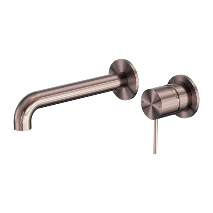 Nero | Mecca Brushed Bronze Separate Wall Basin Mixer