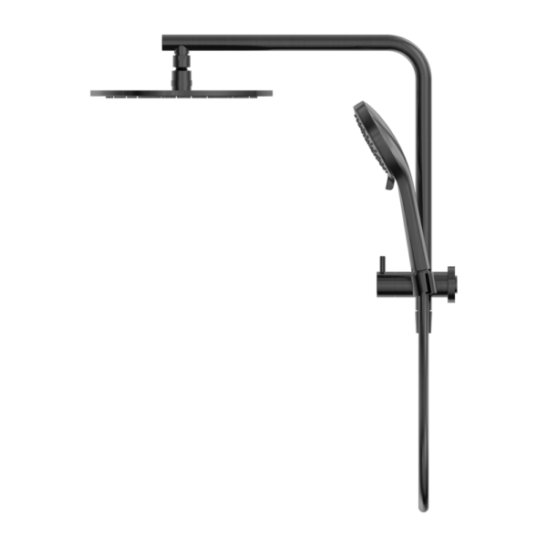 Nero | Mecca Gun Metal Multifunction Half Shower Rail Set