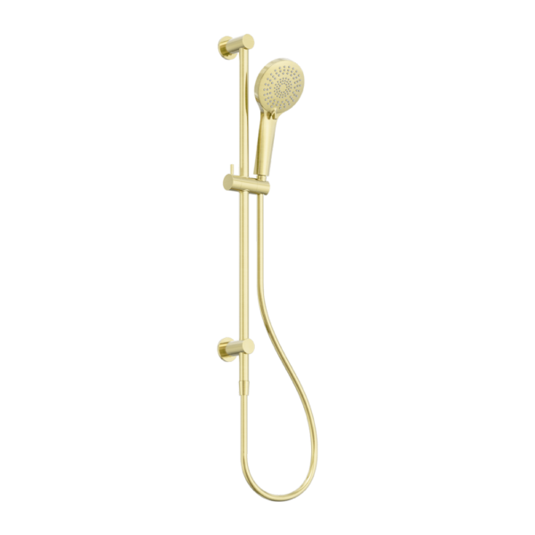 Nero | 3 Function Brushed Gold Shower Rail