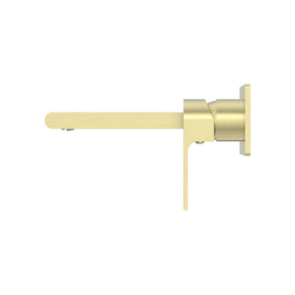 Nero | Bianca Brushed Gold Wall Basin Mixer