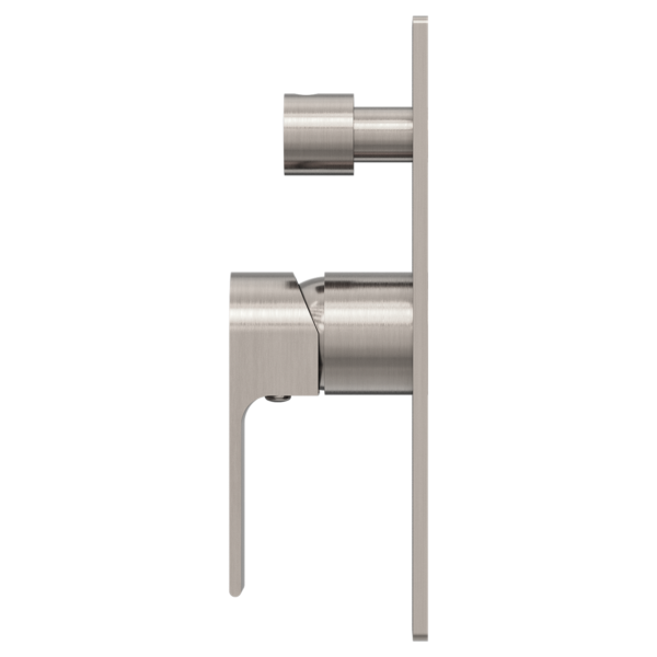 Nero | Bianca Brushed Nickel Wall Diverter Mixer