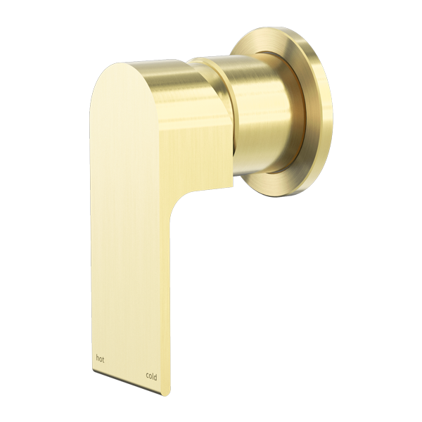 Nero | Bianca Brushed Gold Round Plated Wall Mixer