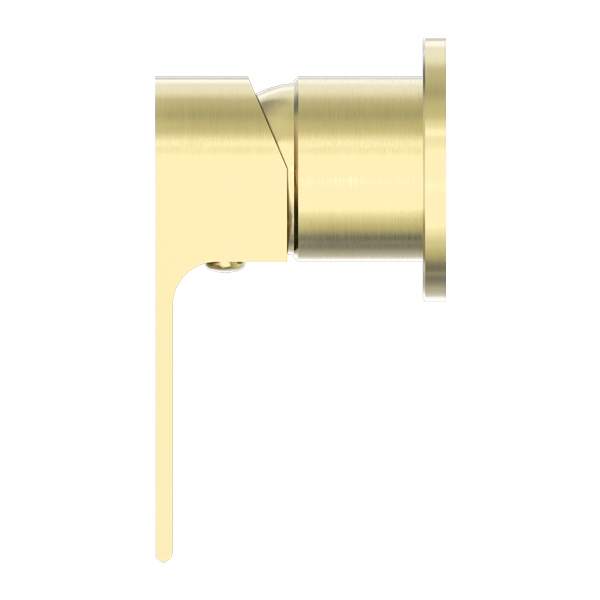 Nero | Bianca Brushed Gold Round Plated Wall Mixer