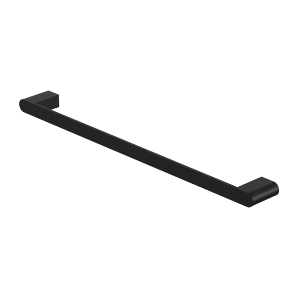 Nero | Bianca 800 mm Matte Black Single Towel Rail