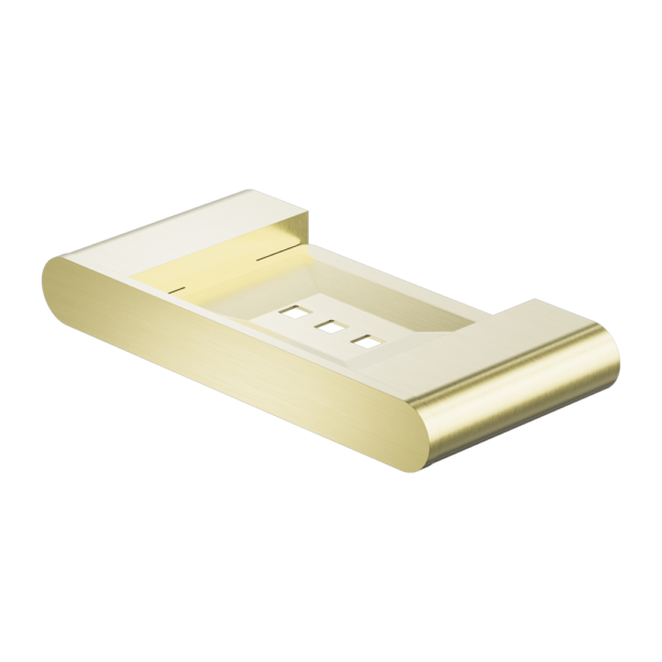 Nero | Bianca Brushed Gold Soap Dish Holder