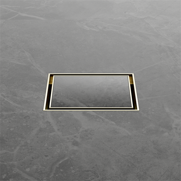 Nero | Brushed Gold 50mm Tile Insert Floor Waste