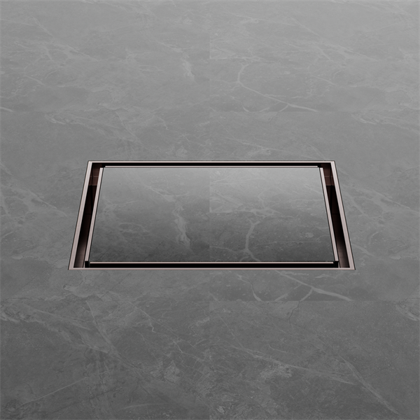 Nero | Brushed Bronze 100mm Tile Insert Floor Waste