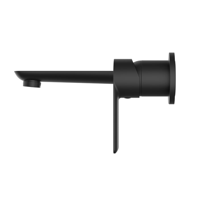 Nova Matte Black Wall Basin Mixer & Bath Spout