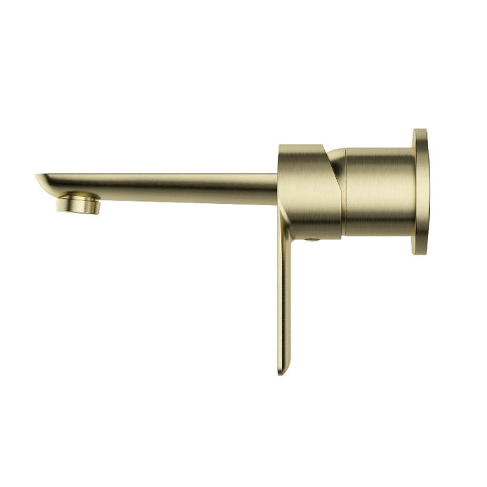 Nova Brushed Bronze Wall Basin Mixer & Bath Spout